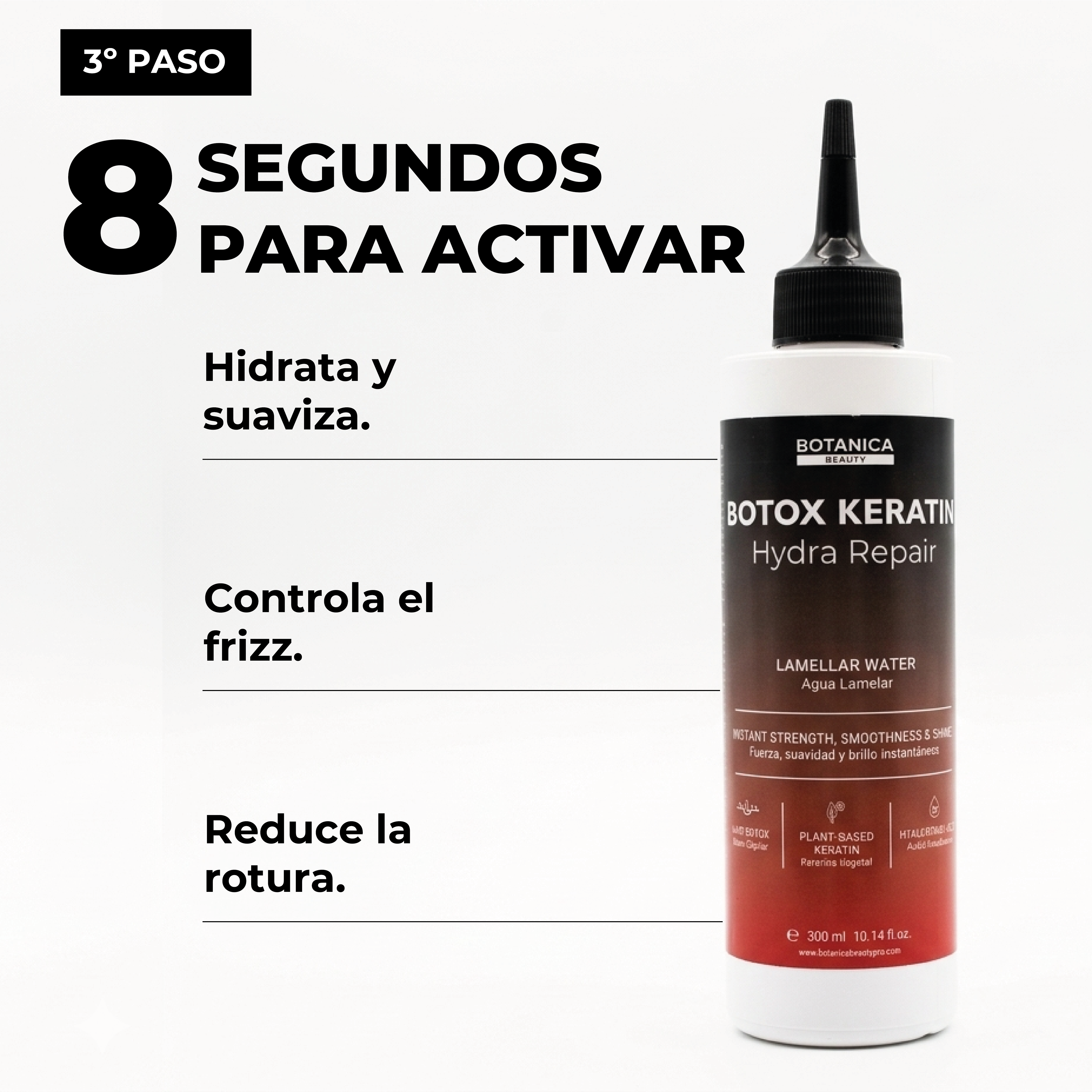 Agua lamelar de Botox Keratin