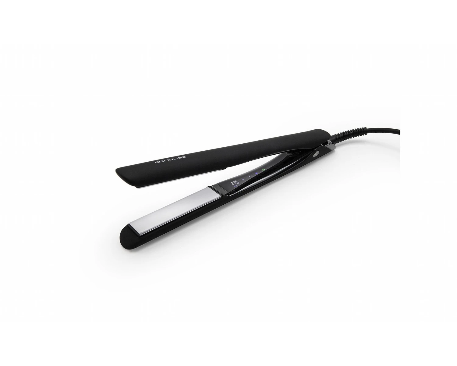 Plancha de pelo premium Corioliss C5 Black Soft Touch